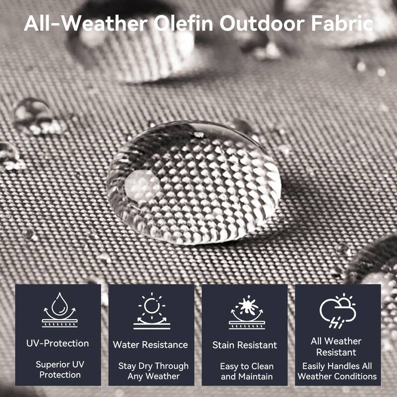 Pocassy Outdoor 30 In Fire Table with Sofa Patio Chair Set