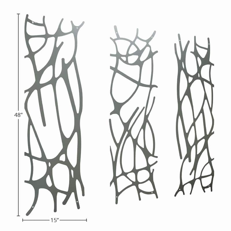 3-Piece Stainless Steel Wall Art