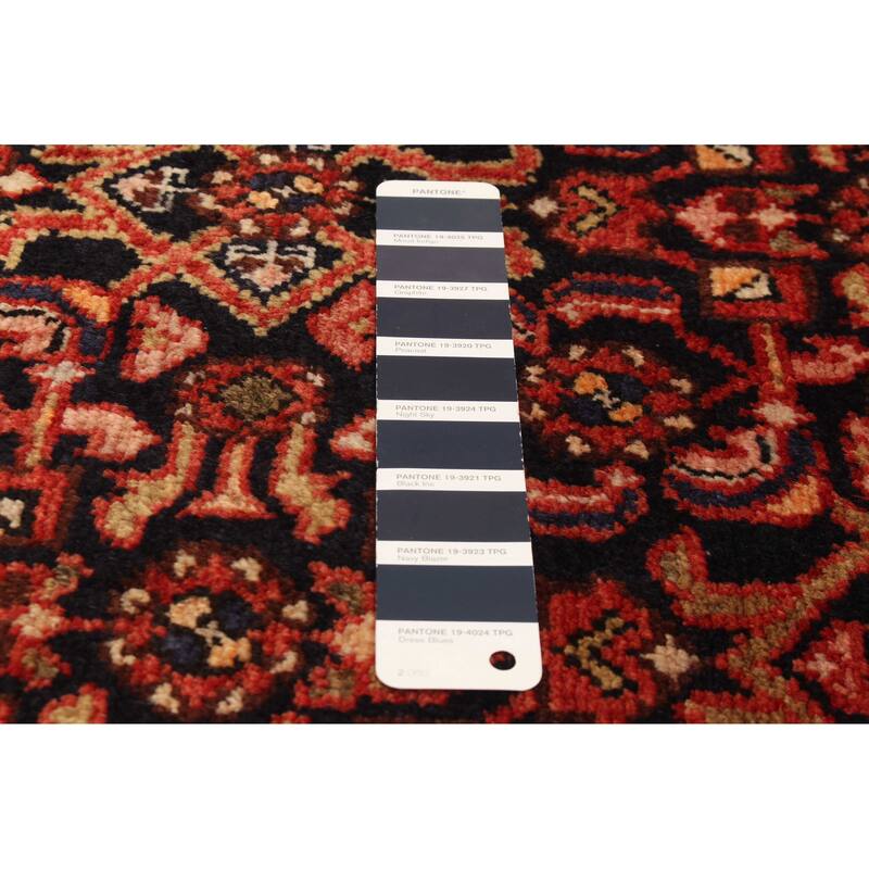 ECARPETGALLERY Hand-knotted Andelz Black Wool Rug - 3'7 x 9'7