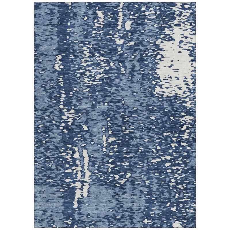 HomeRoots Abstract Transitional Rectangle Outdoor Rug
