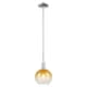 Option Polished Nickel / Amber Shade