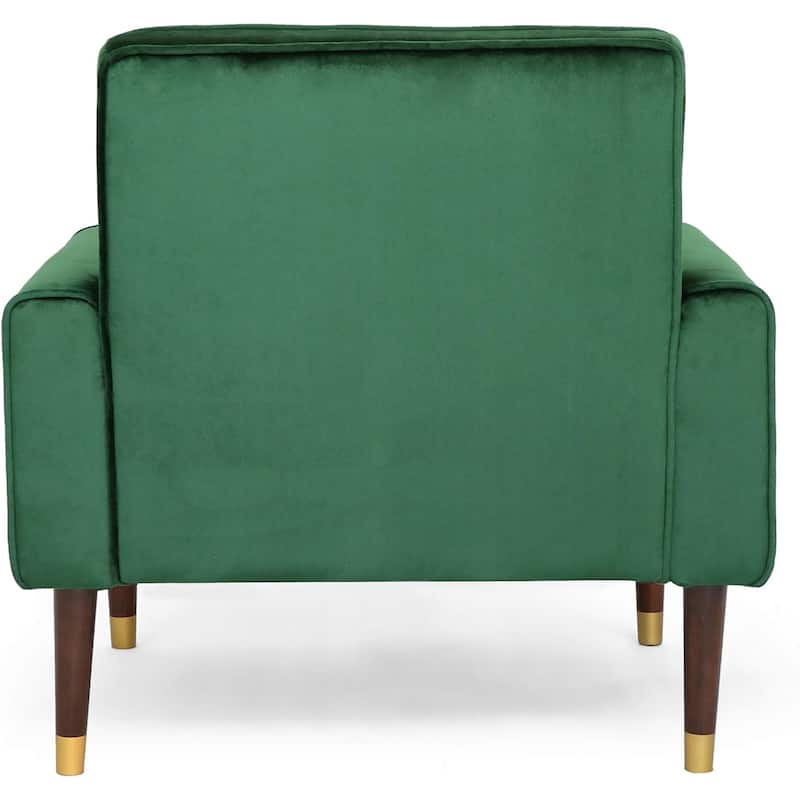 33" Velvet Button Tufted Arm Chair
