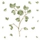 preview thumbnail 1 of 3, RoomMates Green & Brown & Yellow Leaf Twig Giant Wall Decals