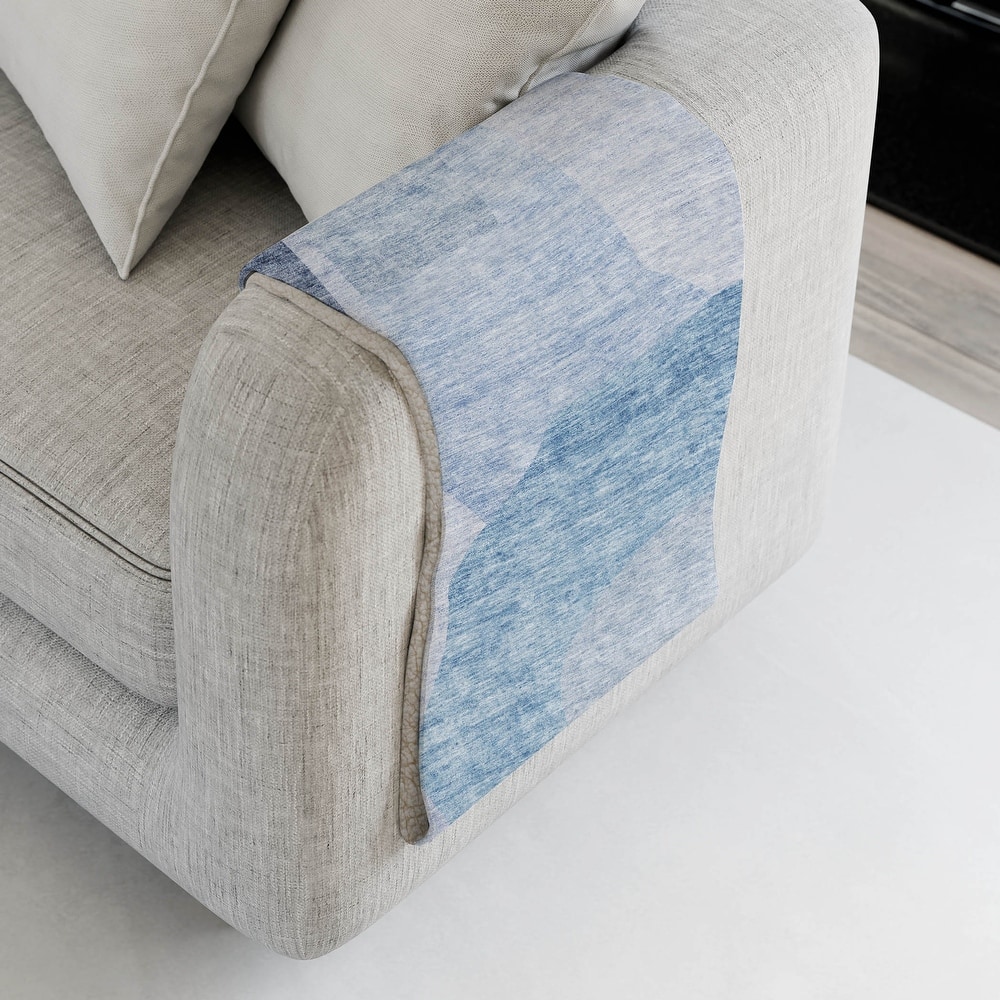 Premium Machine Washable Casual Contemporary Sherpa Throw Blanket