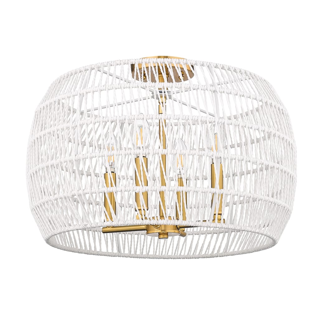Ellie 19" Wide 4-Light Semi-Flush