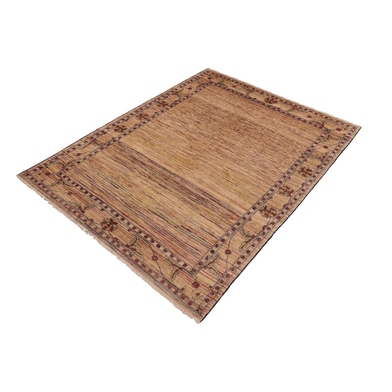 Rustic Ombre Zemeen Gabbeh Hand Knotted Wool Area Rug