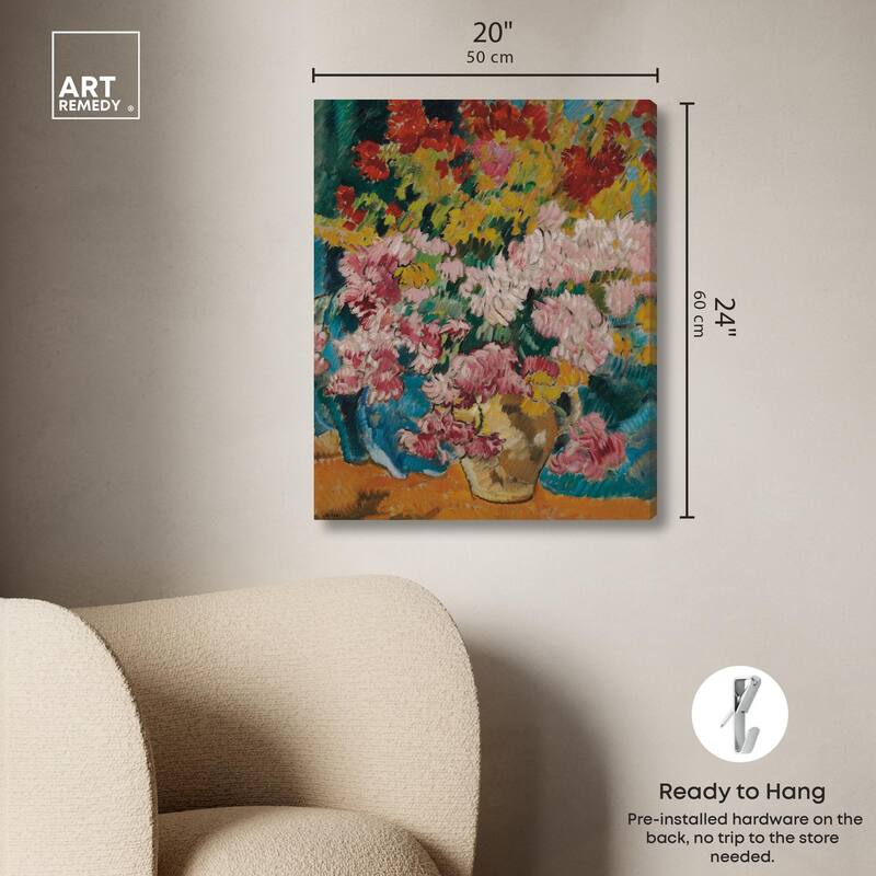 Give him Flores Canvas by Art Remedy, Gallery Wrapped