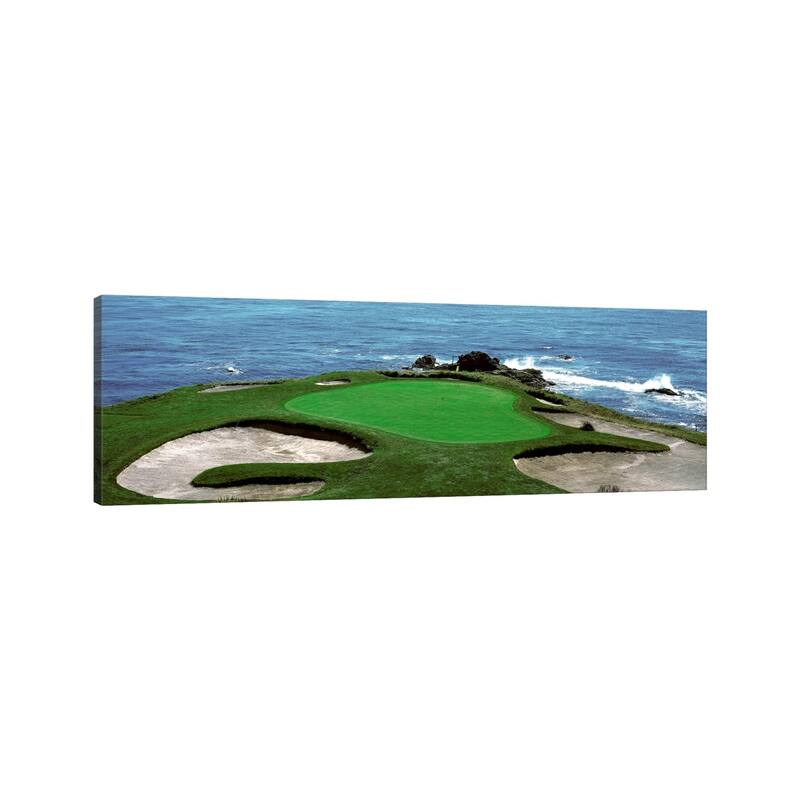 iCanvas "Pebble Beach Golf Course 8th Green Carmel CA" by Panoramic Images Canvas Print