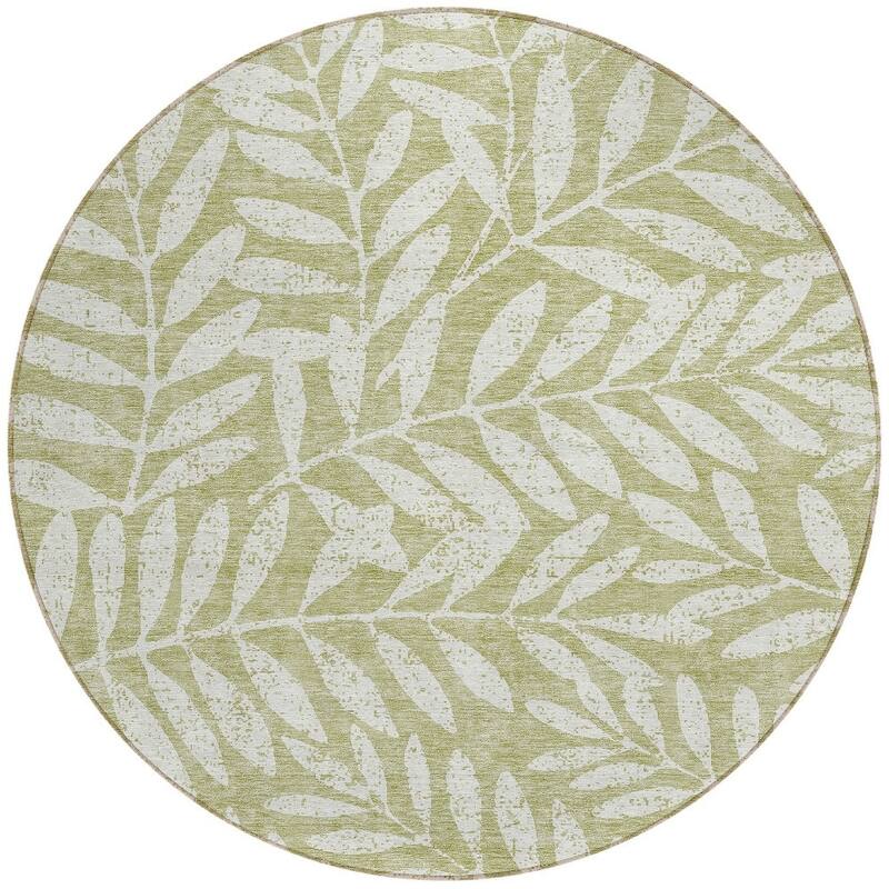 HomeRoots Floral Transitional Rectangle Outdoor Rug
