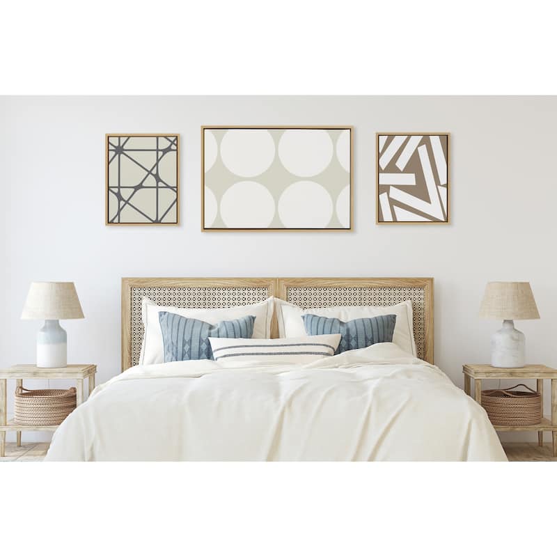 Kate and Laurel Sylvie Neutral Canvas by The Creative Bunch Studio
