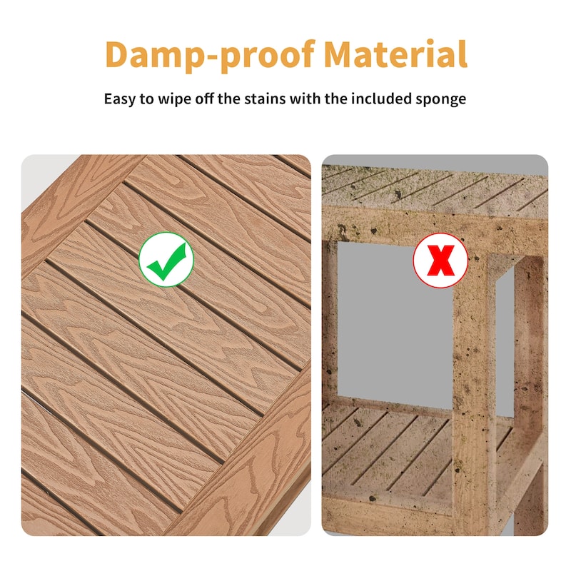 Plastic Shower Stool with Handles Storage Shelf Water Resistant & Non-Slip Shower Seat