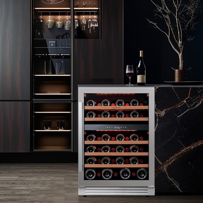 24 Inch 46 Bottle Built-in/ Freestanding Wine Cooler
