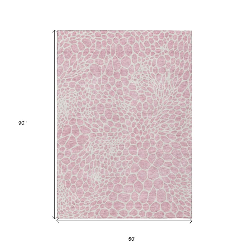 HomeRoots Geometric Transitional Rectangle Outdoor Rug