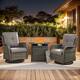 Option Grey Wicker / Grey Cusion