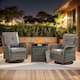 Option Grey Wicker Gray Cushion