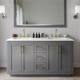 Option Dark Gray / Giotto Quartz Top / Brushed Gold