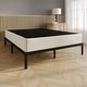 preview thumbnail 23 of 22, CraftPorch Upholstered Linen Metal Box Spring Grey - Full