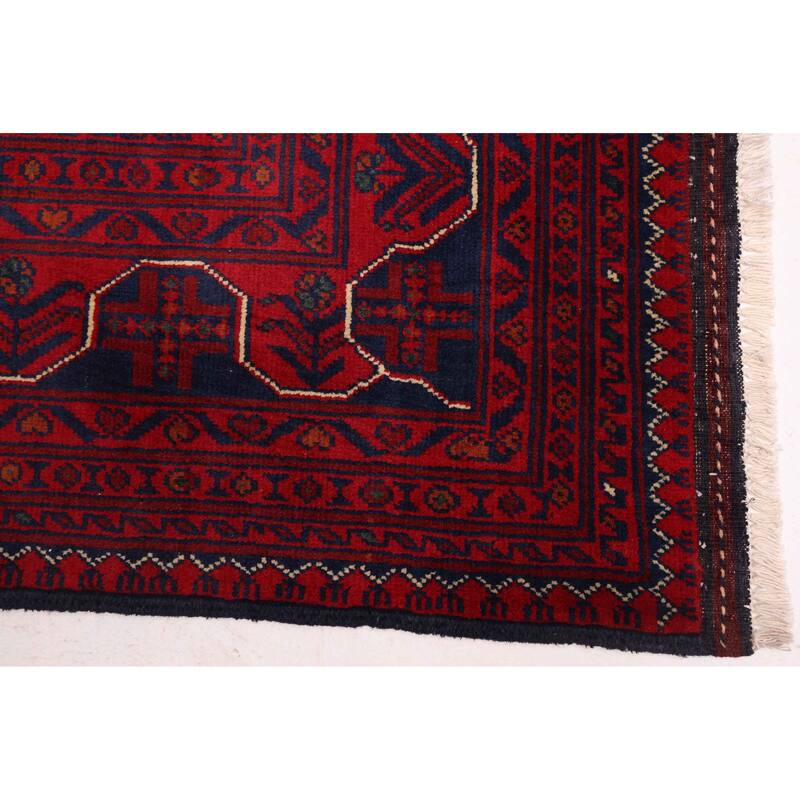 ECARPETGALLERY Hand-knotted Finest Khal Mohammadi Red Wool Rug - 6'8 x 9'6