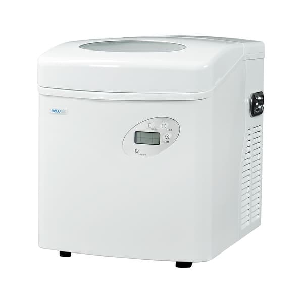 Newair AI215W White Portable Ice Maker 50 Lbs. Daily Capacity Bed