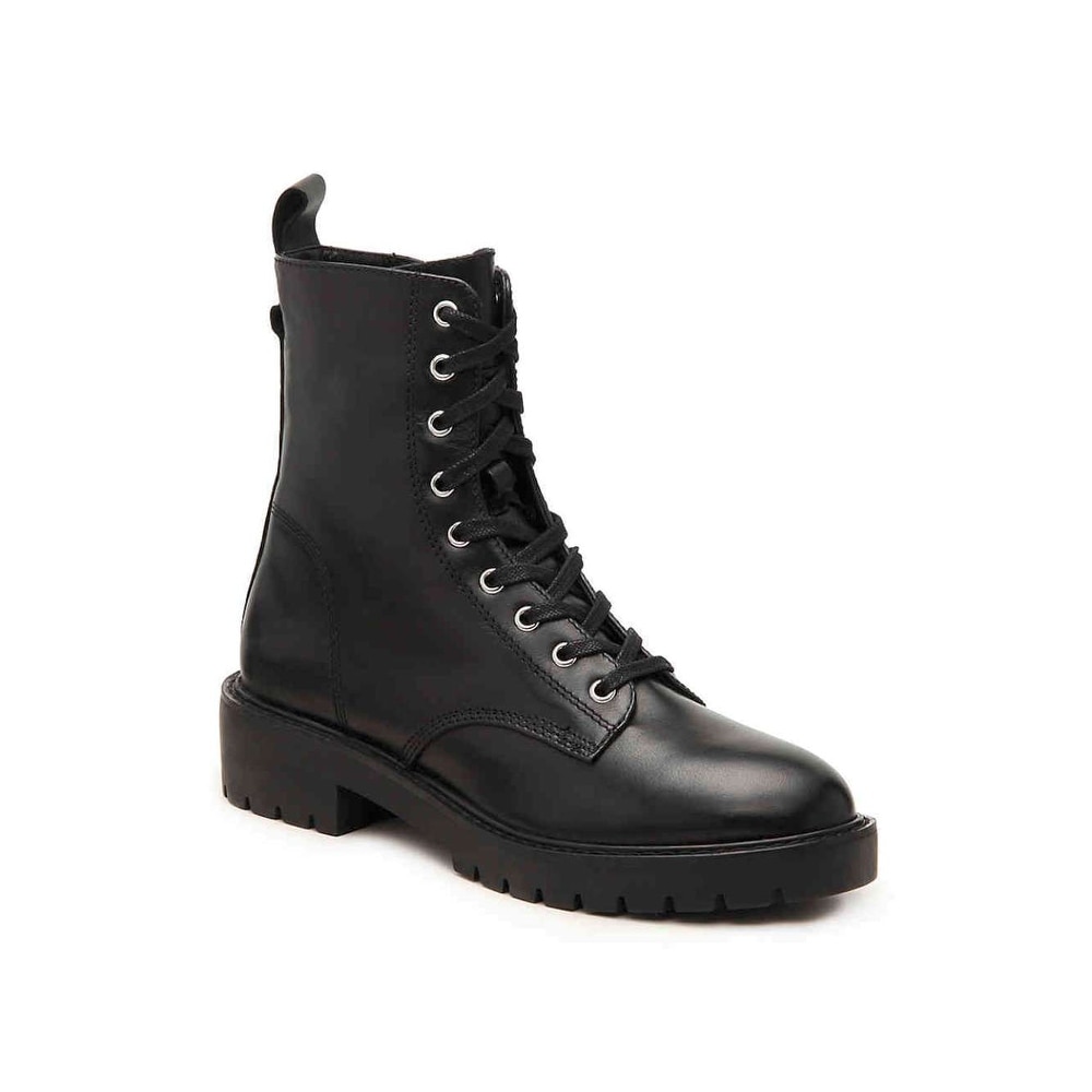 Grid black leather steve madden clearance