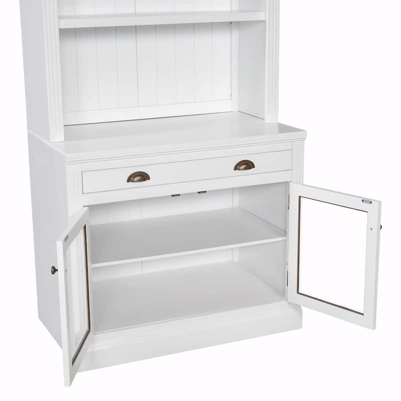 83.4" Tall Bookshelf with LED Lighting