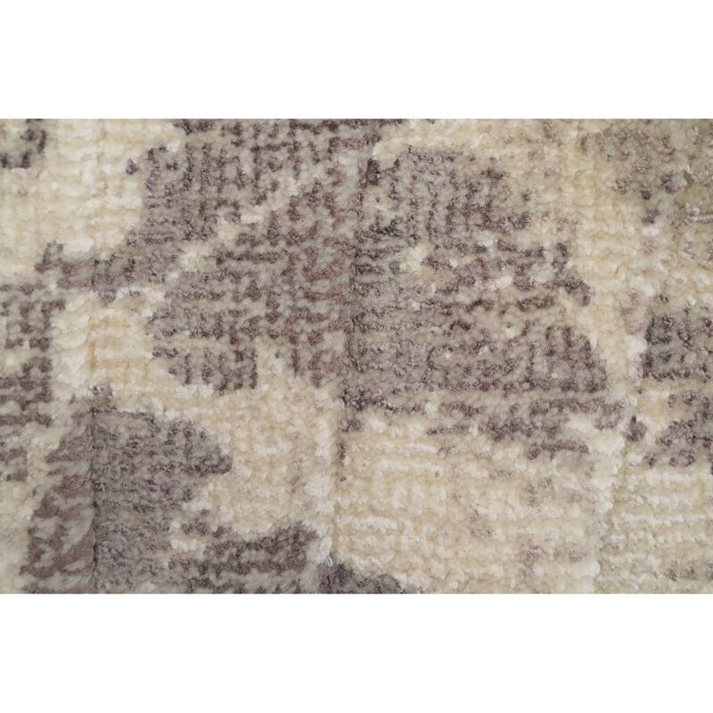 Hand Knotted Oriental Viscose Silk Carpet Modern Floral Multi-Colored Abstract Area Rug - 5' 11'' X 4' 0''