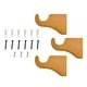 preview thumbnail 17 of 41, Mix & Match Wood Single / Double Curtain Rod Bracket