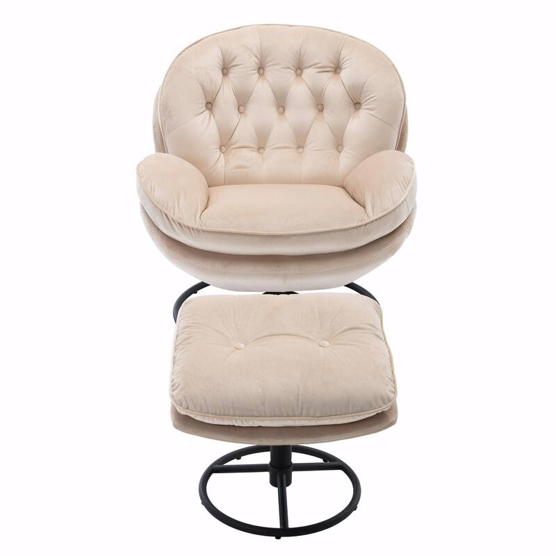 TV Chair Accent Chair for Living Room with Ottoman