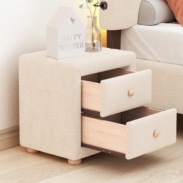 beige nightstand and dresser Lunaris Beige Night Stand