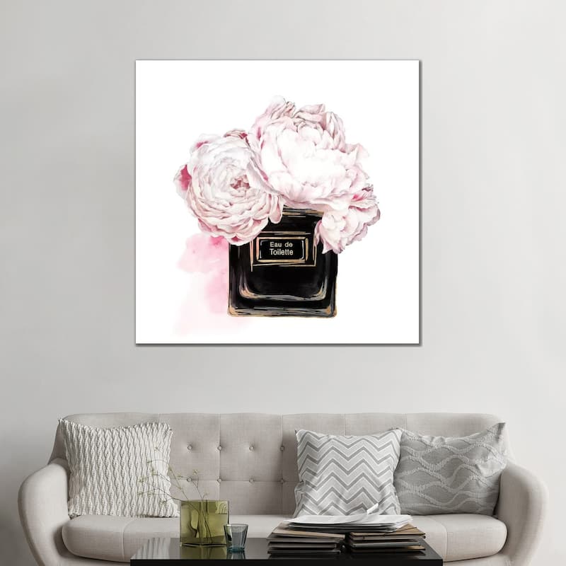 iCanvas "Eau de Toilette Noir " by Eva Watts Canvas Print