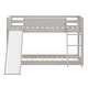 preview thumbnail 2 of 18, Kids Bunk Bed Twin Over Twin with Slide and Stairs, Heavy Duty Solid Wood Twin Bunk Beds