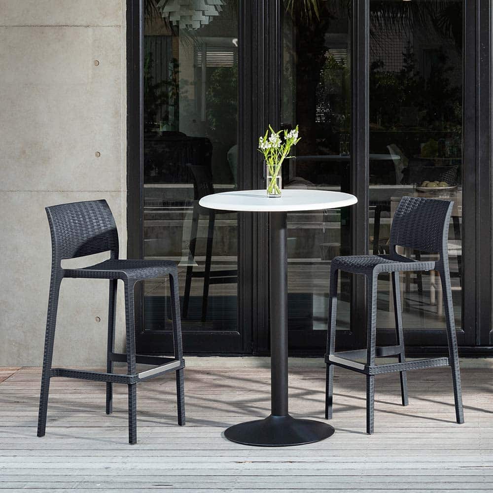 Rue Resin Stackable Bar Stools, Set of 2