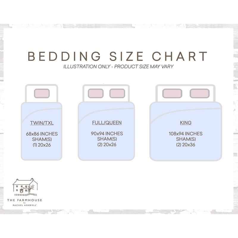 The Farmhouse by Rachel Ashwell Wide Ticking Stripe 3 Piece Duvet Cover Set