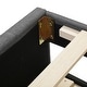preview thumbnail 27 of 26, Space-saving Upholstered Platform Bed with Trundle and 3 Drawers, Linen Fabric, Twin Size