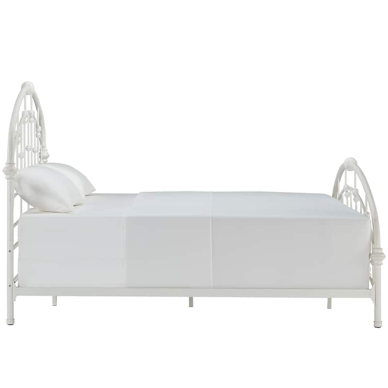 Lacey Round Curved Double Top Arches Victorian Iron Bed by iNSPIRE Q Classic