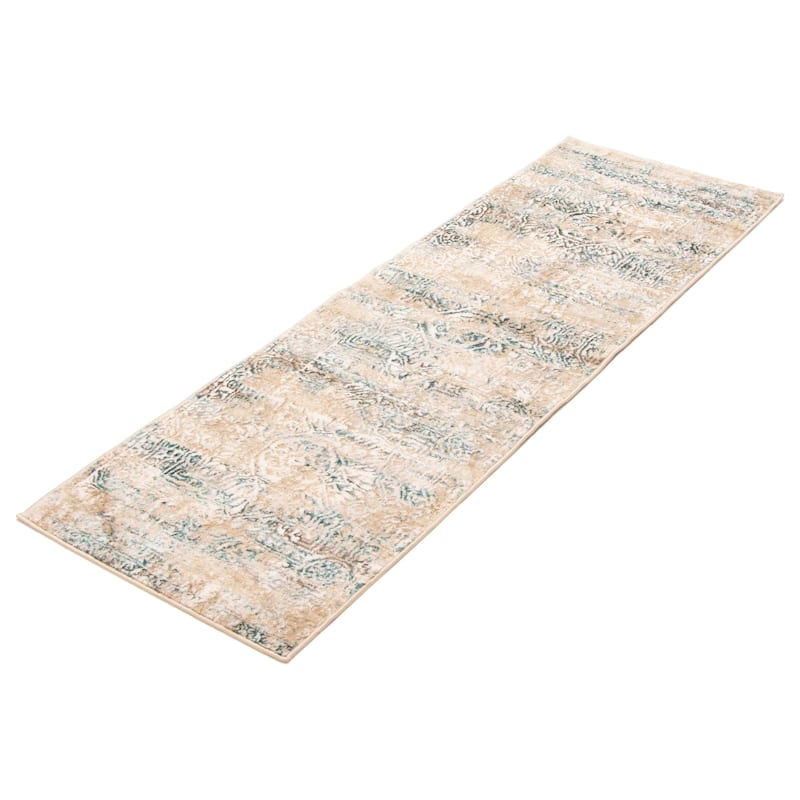 ECARPETGALLERY Machine Woven Zoe Ivory Area Rug