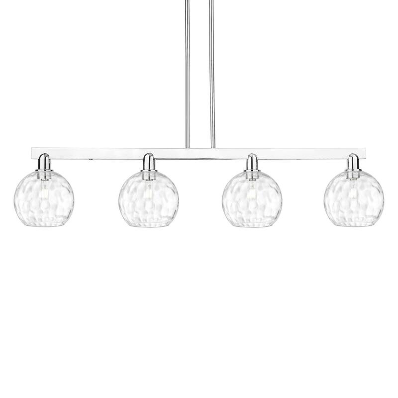 Innovations Lighting 716-4I-11-51 Athens Water Glass Linear Athens - Polished Chrome / Clear Water Glass