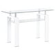 preview thumbnail 1 of 3, Dyer Rectangular Glass Top Entryway Sofa Console Table White