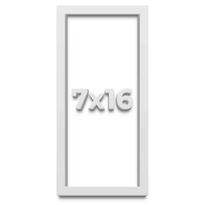 7x16 Shadow Box Frame White 1 Real Wood