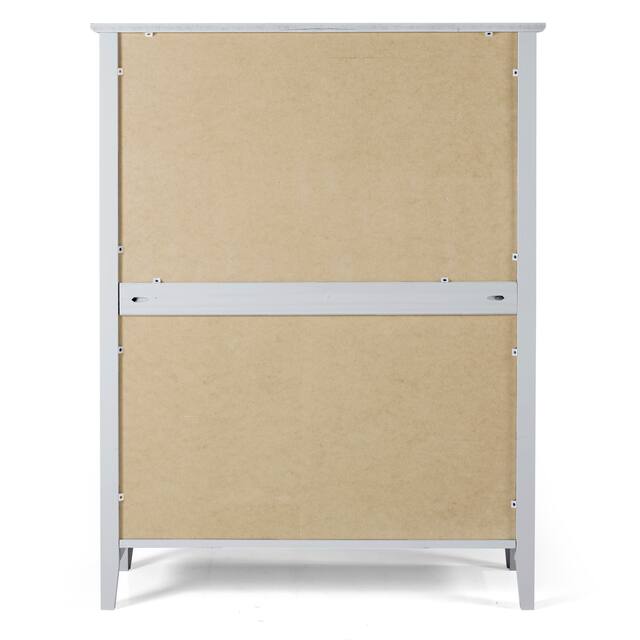 Taylor & Olive Snowberry 5-drawer Pine Wood Tall Storage Dresser