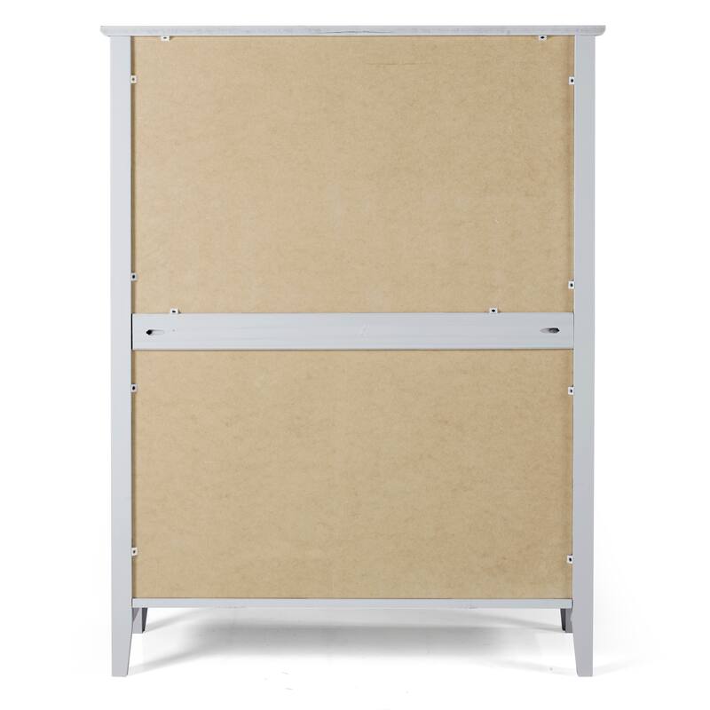 Taylor & Olive Snowberry 5-drawer Pine Wood Tall Storage Dresser