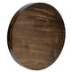 preview thumbnail 25 of 68, KINWELL Round Black Walnut Wood Serving Tray Ottoman Tray with Handles