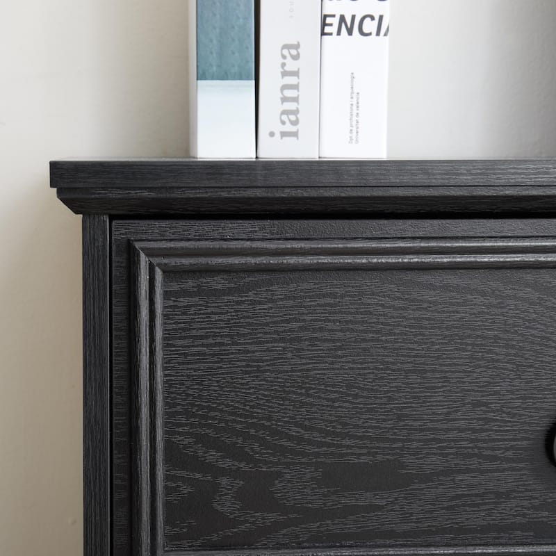 Farmhouse 6 Drawer Dresser, Wood TV Stand, Chest of Drawers