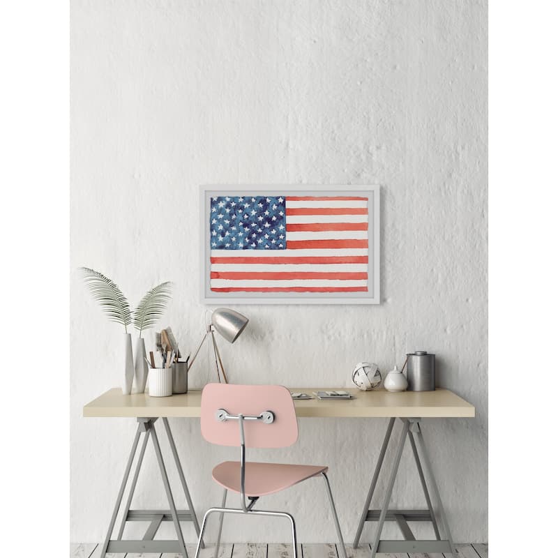'Flag of America' Framed Painting Print