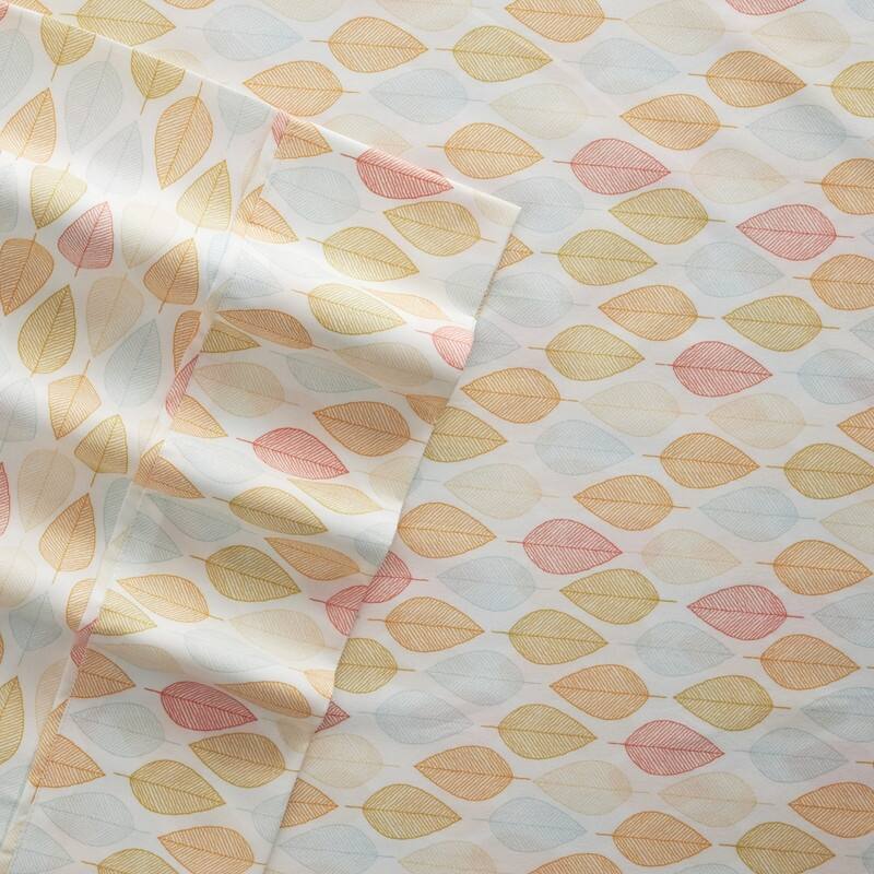 Becky Cameron Fall Foliage Pattern 4 Piece Deep Pocket Bed Sheet Set