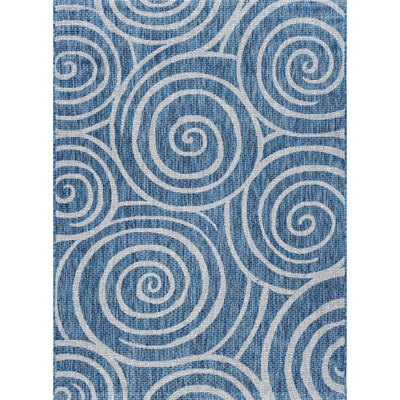 Colonnade Transitional Geometric Indoor/Outdoor Area Rug