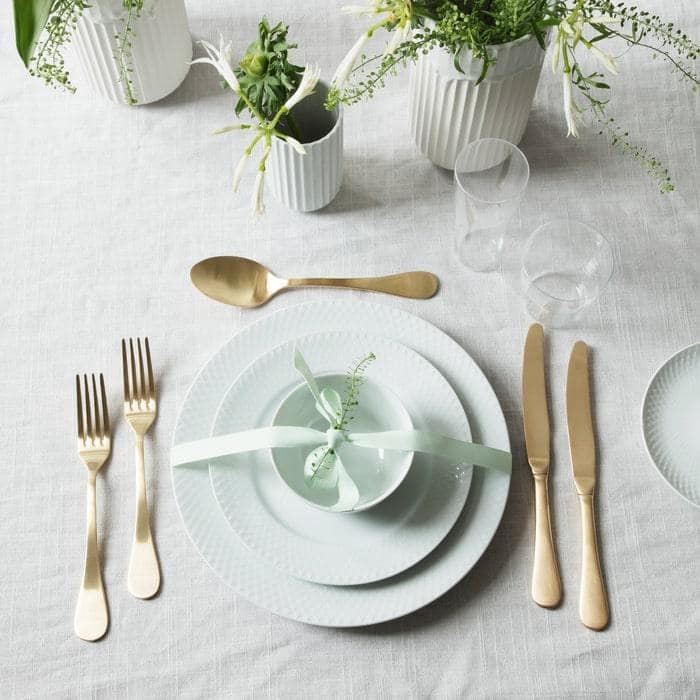 Lyngby Porcelæn Rhombe Bowl, White - Ø: 5.1"