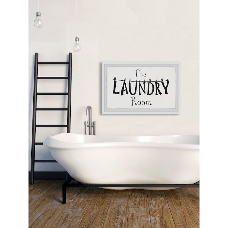 'The Laundry Room' Framed Painting Print