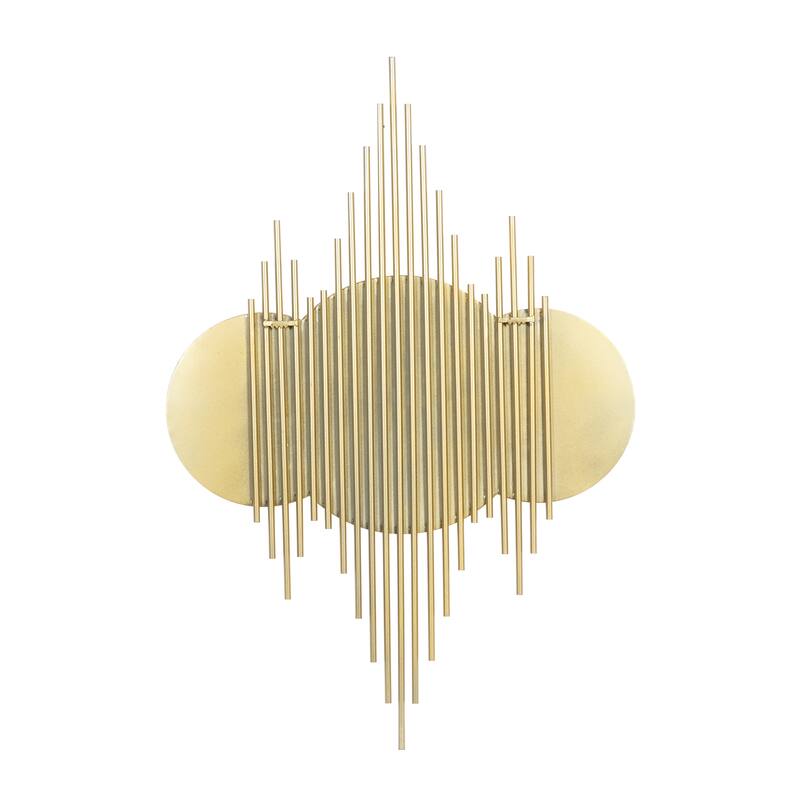 CosmoLiving by Cosmopolitan Gold Metal Room Wall Mirror