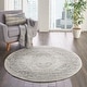 preview thumbnail 20 of 24, The Gray Barn Jodell Vintage Medallion Area Rug 5'3" Round - Ivory/Grey - Runner/Round